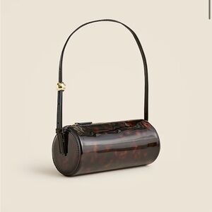 J.Crew Tortoiseshell Cylinder Shoulder Bag - Black/Brown